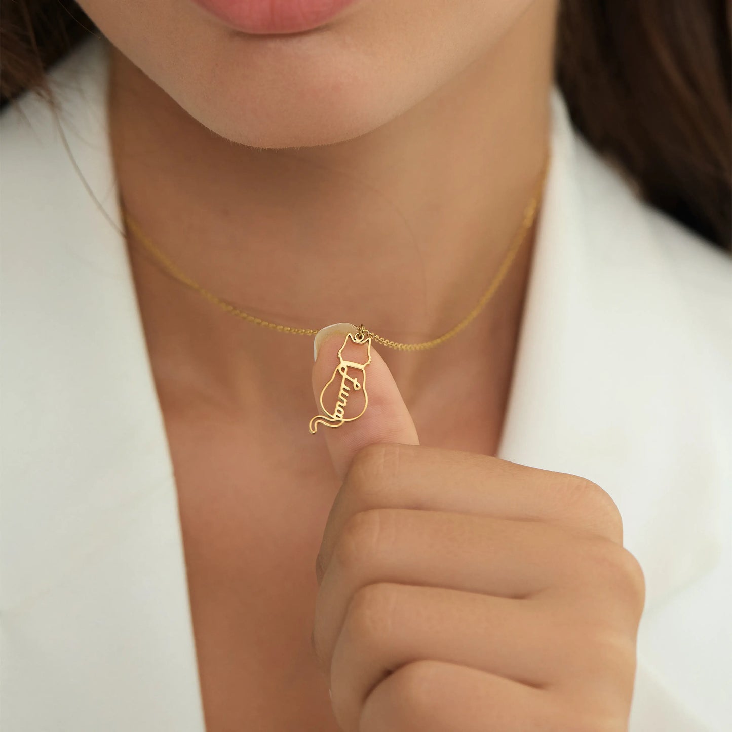 Personalizuotas katės vardo vėrinys