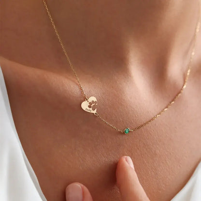 Personalizuotas letenėlės ir širdelės vėrinys su vardu