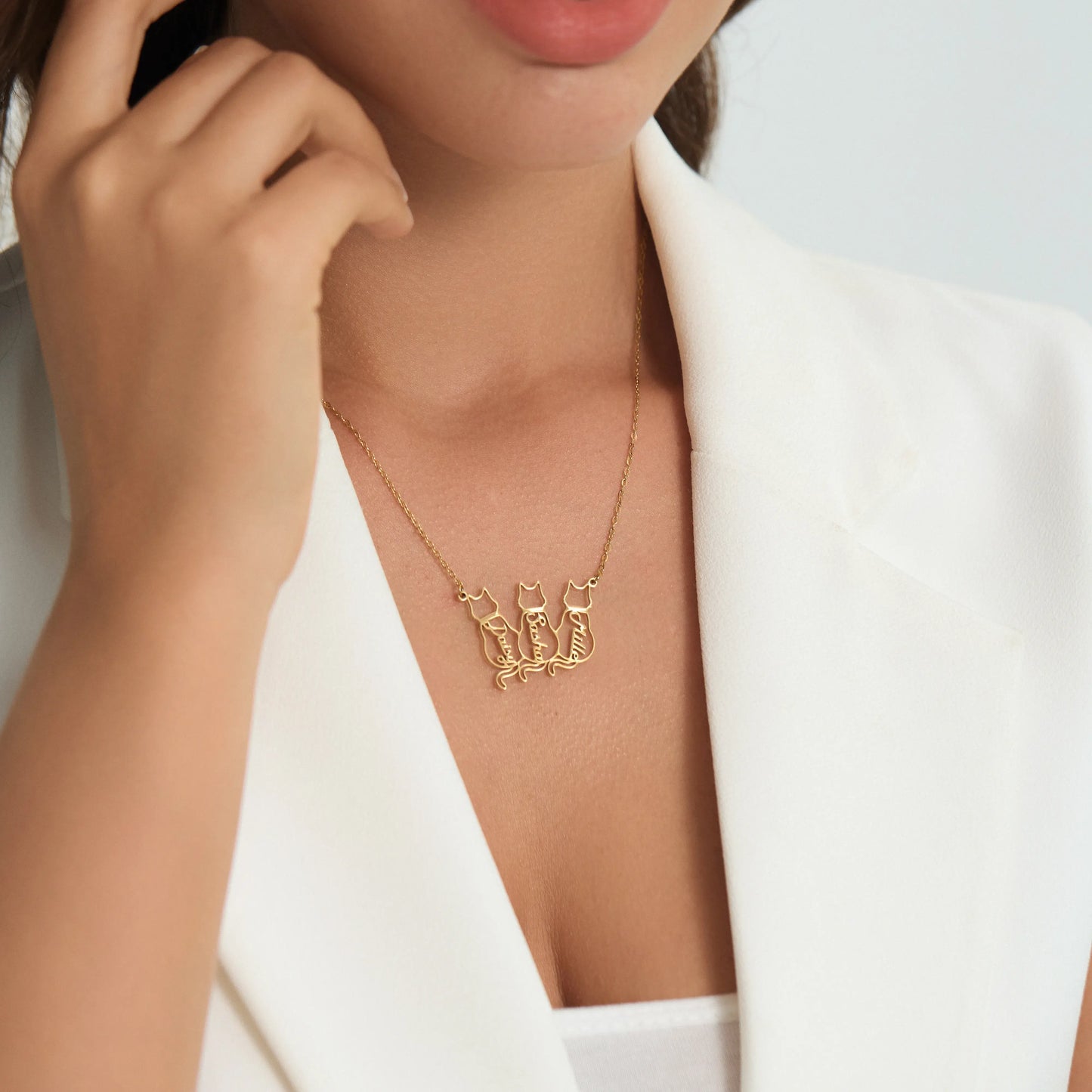 Personalizuotas katės vardo vėrinys