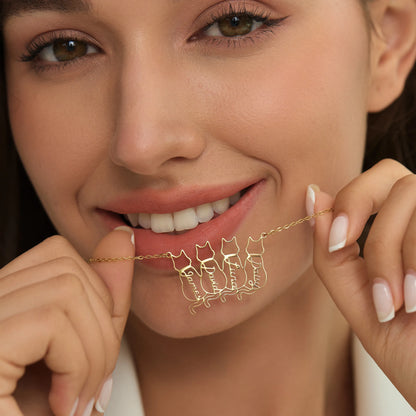 Personalizuotas katės vardo vėrinys