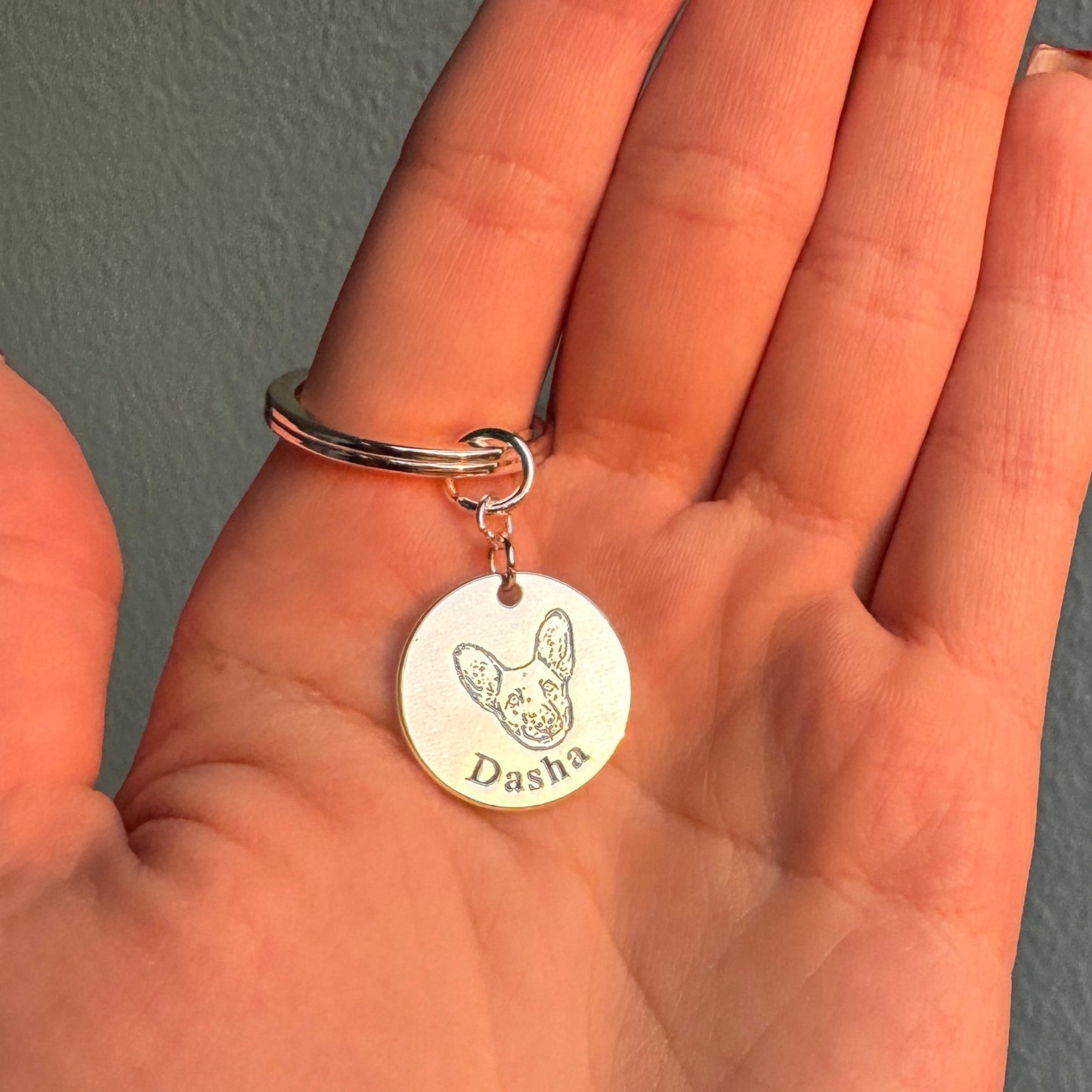 Personalizuotas raktų pakabukas su augintinio veidu